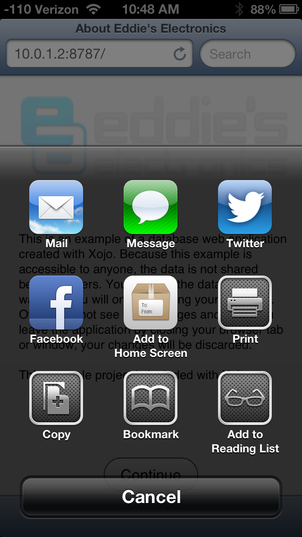 iOS Share Screen