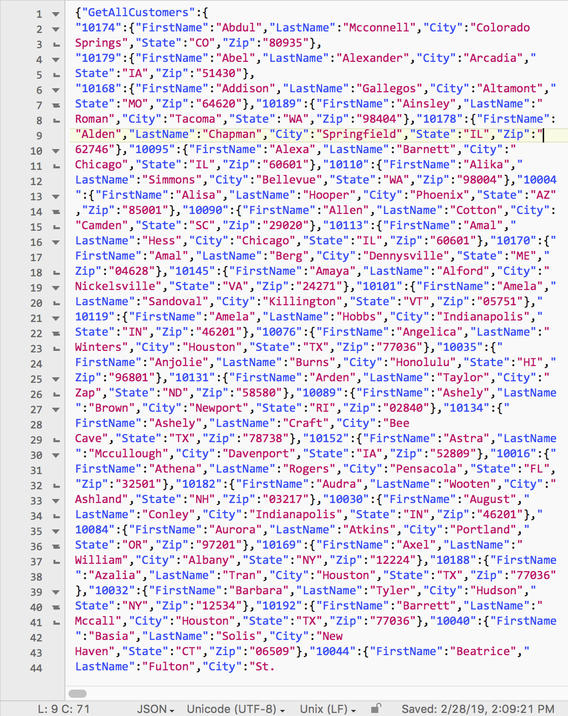 Json Programming