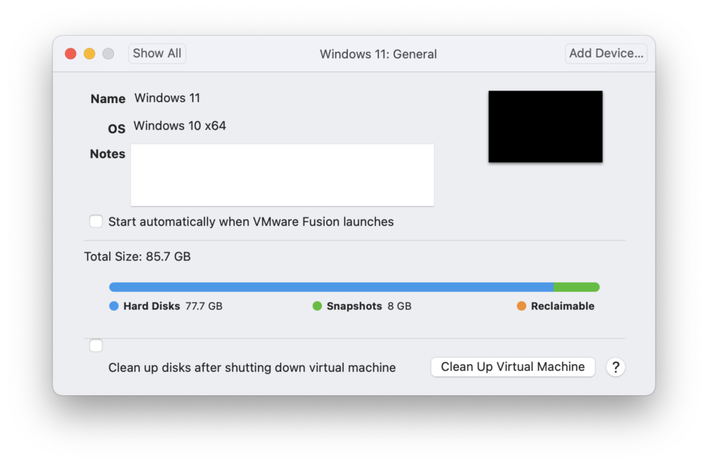 vmware fusion 8.5 shrink disk