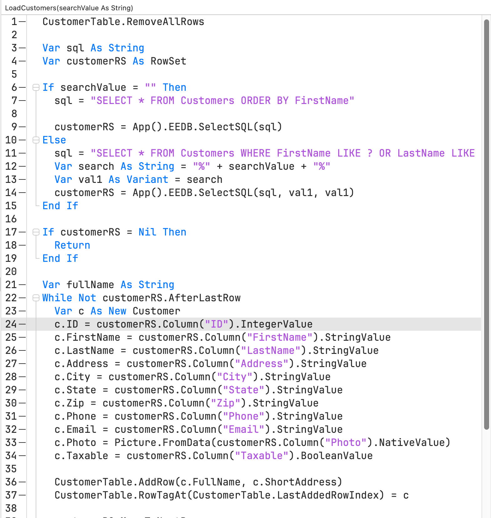 Xojo Code Editor Changes: Line Highlight, Syntax Help Area and ...